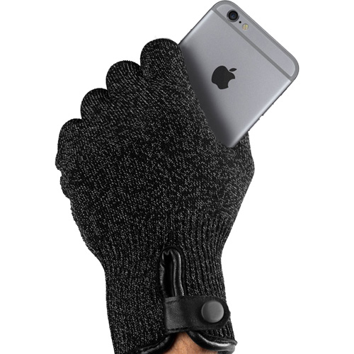 Перчатки Mujjo Double Layered Touchscreen Gloves для iPhone/iPod/iPad/etc чёрные (Размер M)