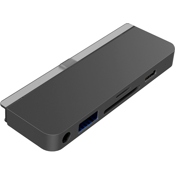 USB-хаб HyperDrive 6-in-1 USB-C Hub для iPad Pro серый космос (HD319-GRAY) без переходника