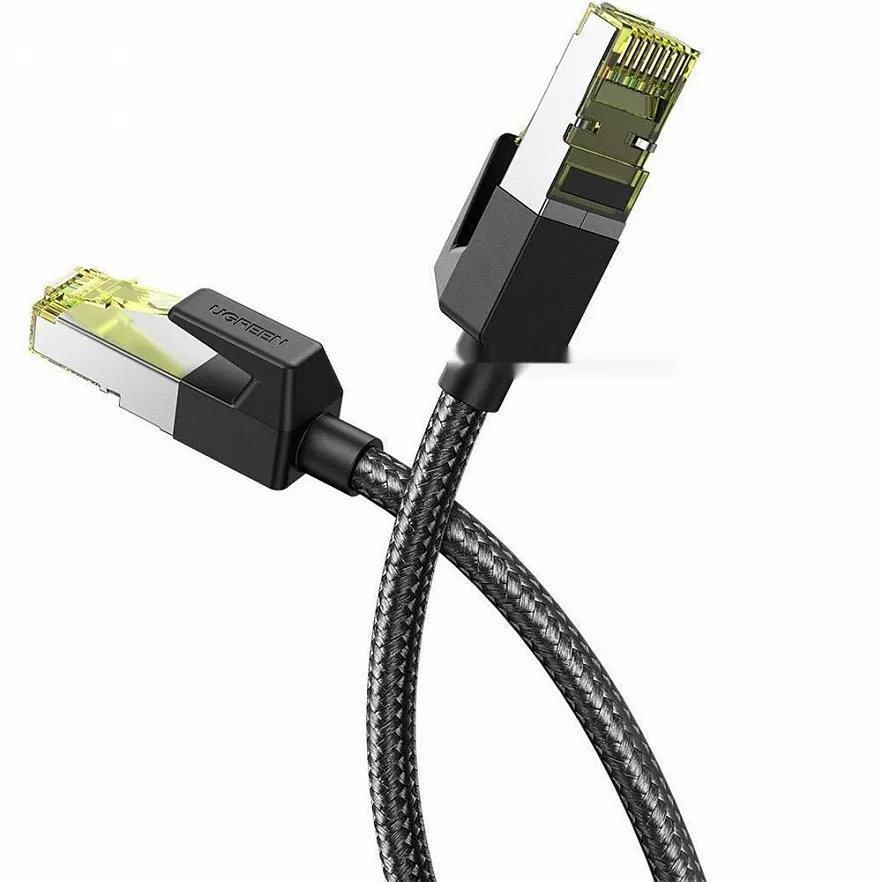 Кабель Ugreen NW150 2 x RJ45 Cat7 Cable (3 метра) чёрный (80424)