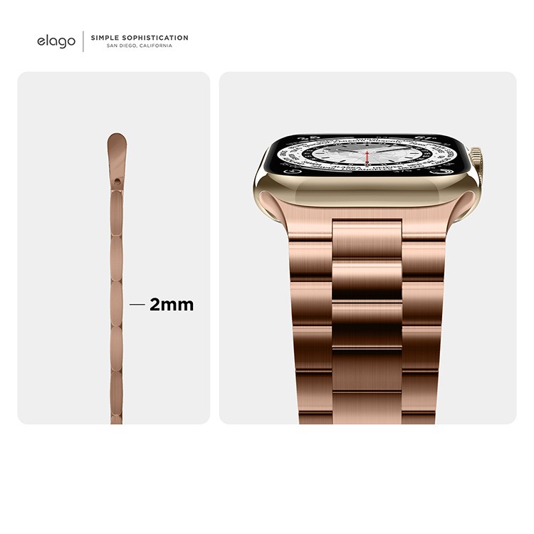 Ремешок Elago Metal Band для Apple Watch 40/41 мм розовое золото