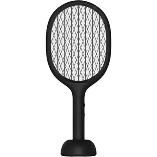 Электрическая мухобойка Solove Electric Mosquito Swatter P1 RU Чёрная с режимом электрической ловушки и поддержкой зарядки через подставку
