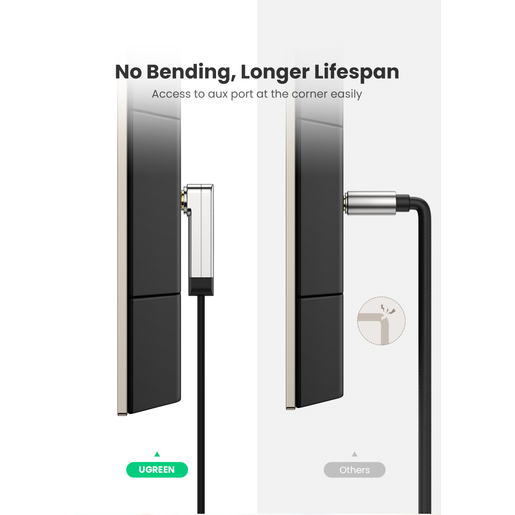 Кабель Ugreen AV119 (10597) 3.5 mm Male to 3.5 mm Male (1 метр) чёрный