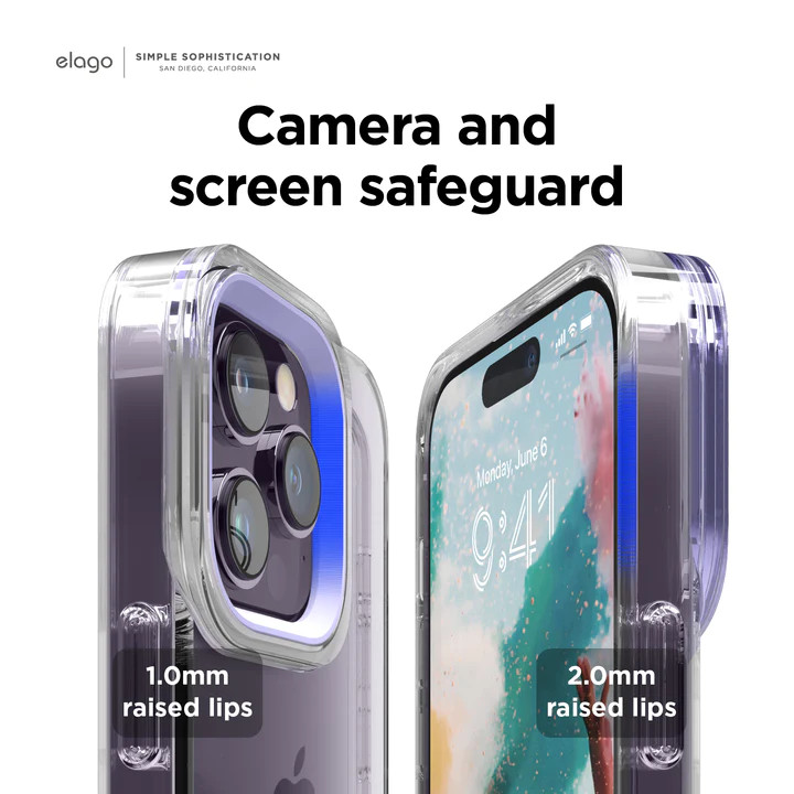 Чехол Elago GLIDE для iPhone 14 Pro светло-серый/тёмно-серый (Stone/Dark Grey)