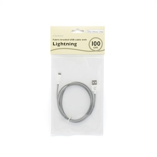 Кабель Lightning cheero Fabric braided MFI (100 см)