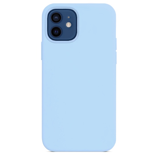Силиконовый чехол YablukCase Silicone Case для iPhone 12 mini голубой