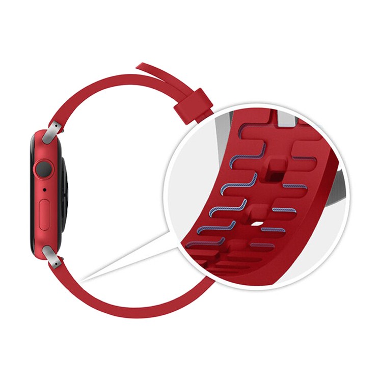Ремешок Elago Premium Rubber для Apple Watch 42/44/45 мм красный
