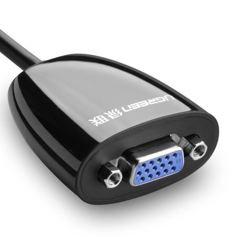 Переходник UGREEN MM105 (18 см) HDMI to VGA Converter without Audio чёрный (40253)