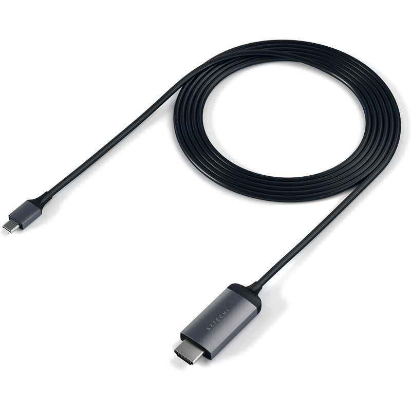 Кабель Satechi USB Type-C to HDMI 4K 60Hz (1,8 метра) ST-CHDMIM серый космос