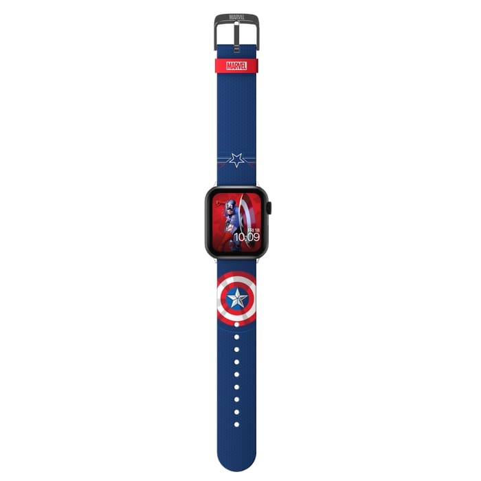 Ремешок MobyFox Marvel Insignia Collection для Apple Watch (всех размеров) Captain America (ST-MRV22ICN2103)