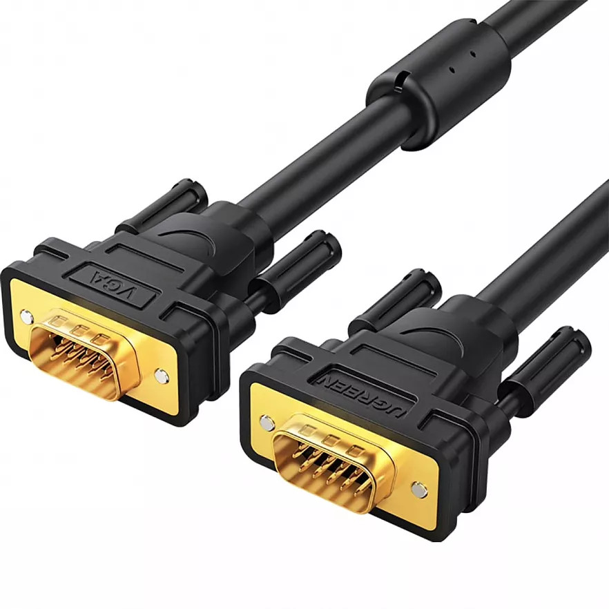 Кабель UGREEN VG101 (11634) VGA Male to Male Cable (15 метров) чёрный