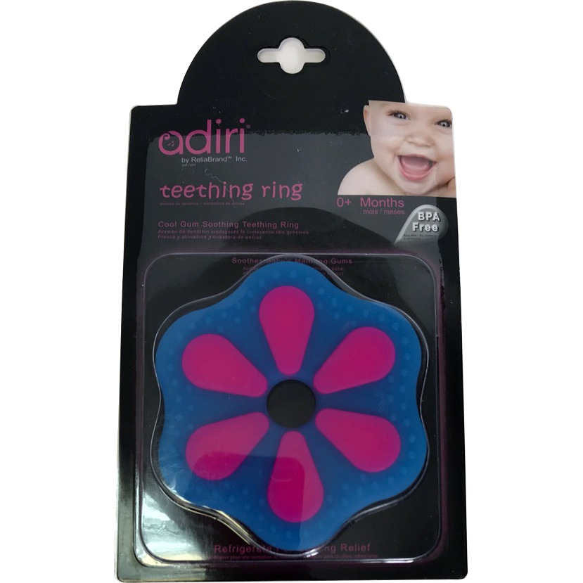 Прорезыватель для зубов Adiri Petal Teething Ring розовый/синий (Magenta-cyan)
