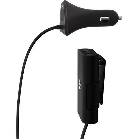 Автозарядка Kanex GoPower Shareable Car Charger (48W 4-Port USB) чёрная