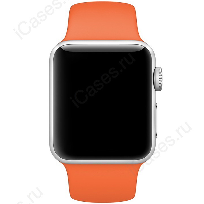 Спортивный ремешок Guardi Sport Band для Apple Watch 42/44 мм оранжевый (Spicy Orange)