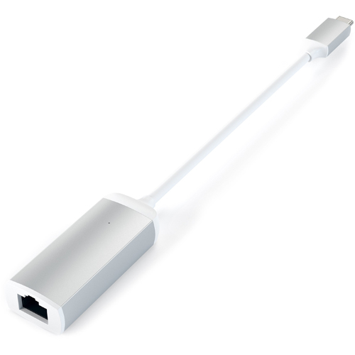 Адаптер Satechi USB Type-C to Ethernet Adapter (ST-TCENS) серебристый