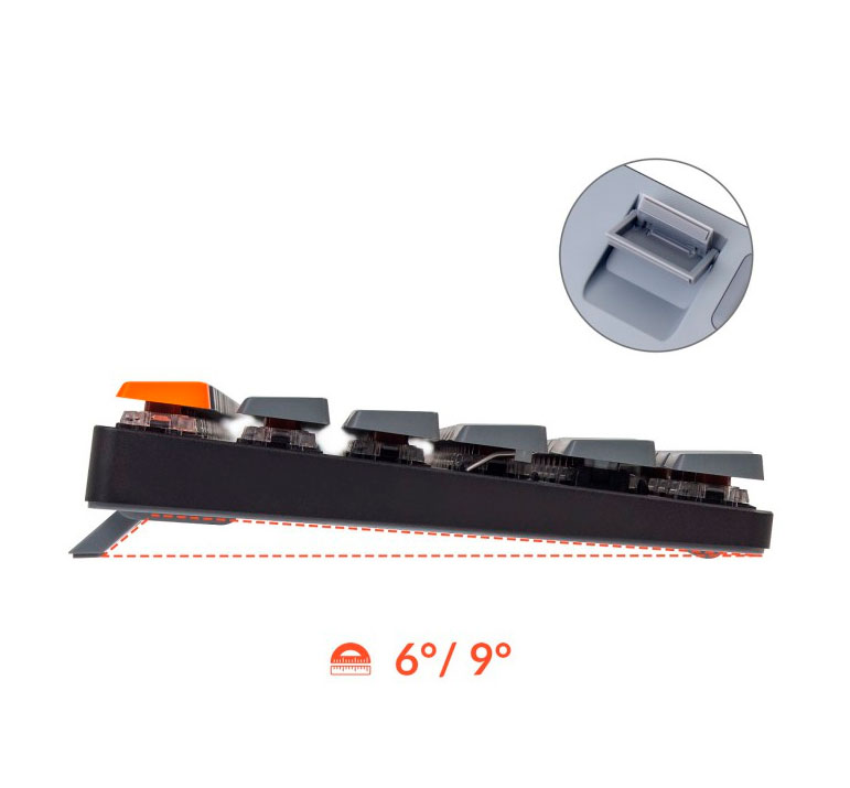 Беспроводная ультратонкая клавиатура Keychron K1SE TKL, RGB подсветка, Red Switch