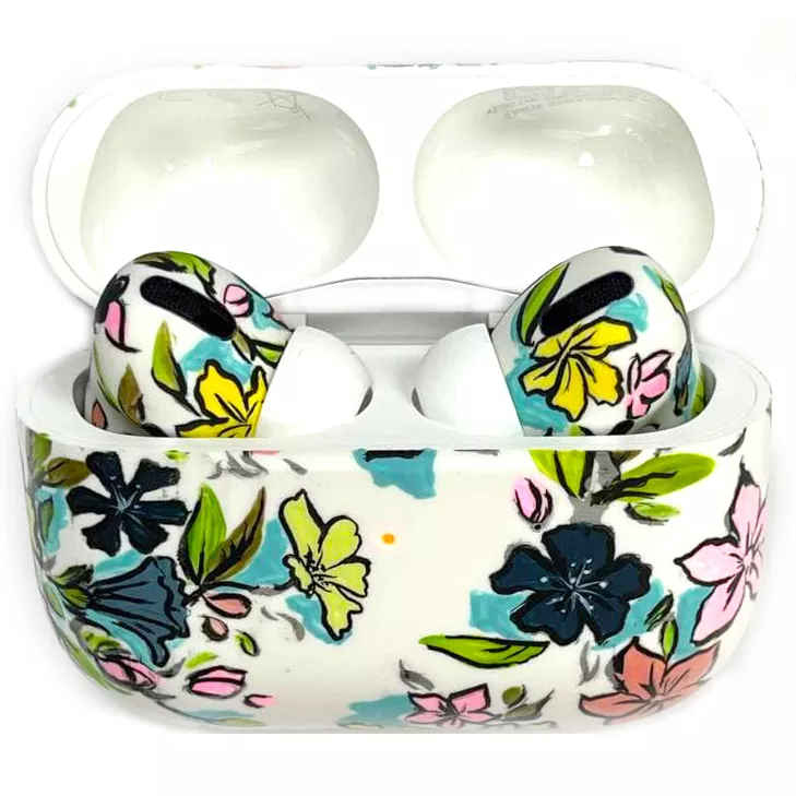 Беспроводные наушники Apple AirPods Pro (2022) 2-ое поколение Custom Edition Zaratushta Flowers матовые