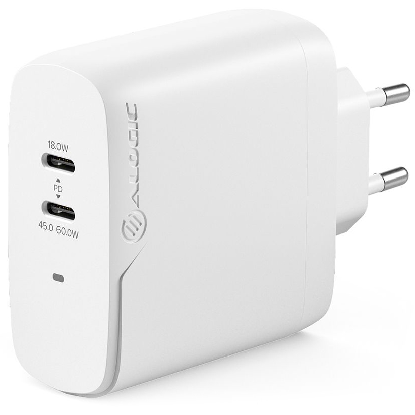 Сетевое зарядное устройство ALOGIC 2X63 Rapid Power 63W GaN Charger