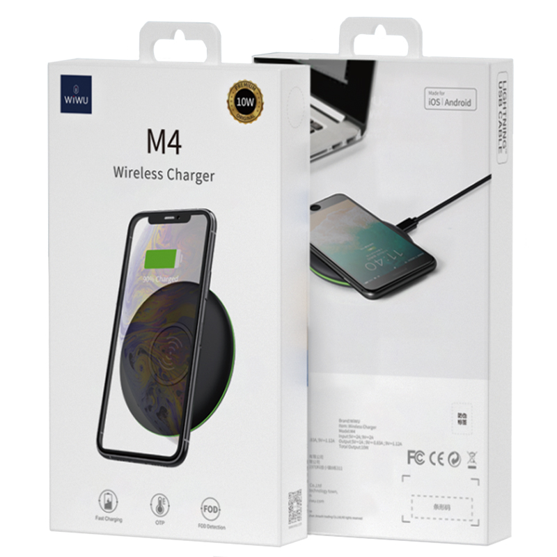 Беспроводное зарядное устройство WiWU M4 Wireless Desktop Charger чёрное