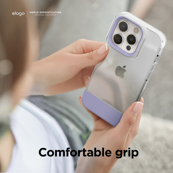 Чехол Elago GLIDE для iPhone 14 Pro Max прозрачный/фиолетовый (Clear/Purple)