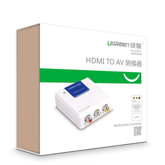 Конвертер UGREEN HDMI to AV Converter (40223)