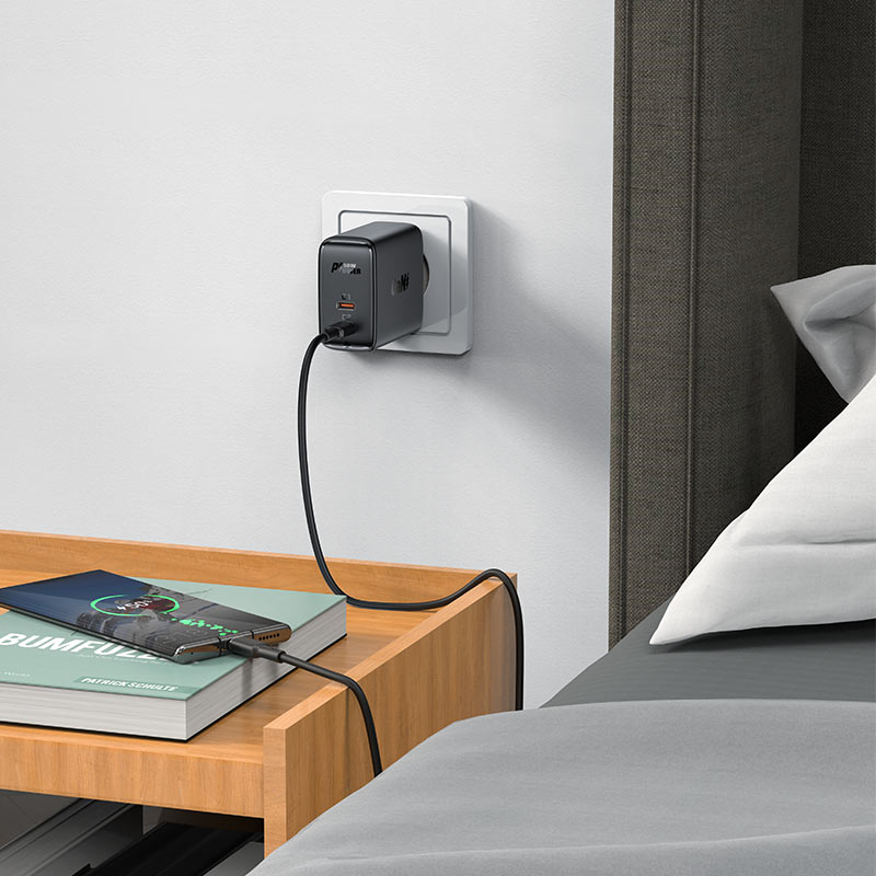 Сетевое зарядное устройство ACEFAST A29 GaN PD50W (2xUSB-C) Fast Charge Wall Charger белое (EU)
