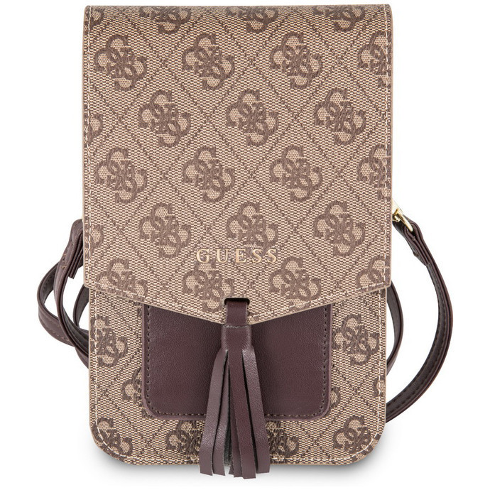 Сумка CG Mobile Guess Wallet Bag 4G для смартфонов бежевая 