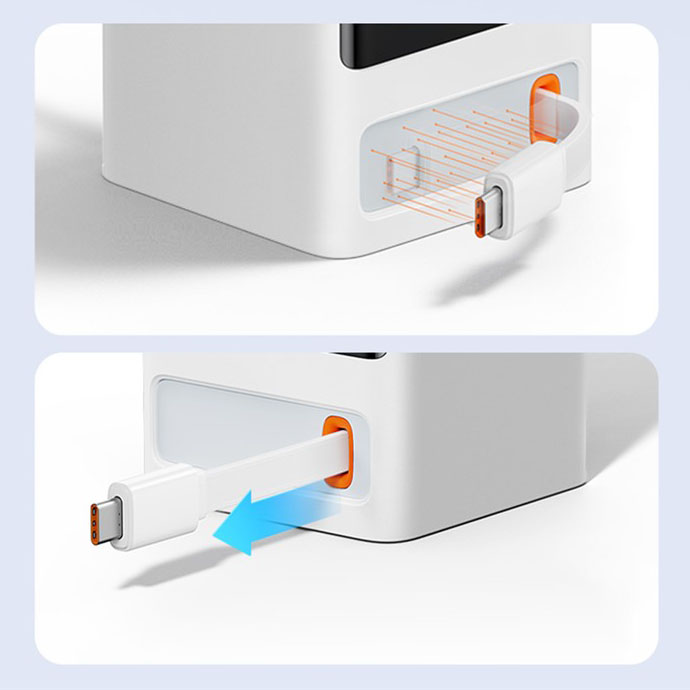 Сетевое зарядное устройство Baseus PowerCombo Digital PowerStrip 65W (APP Control) белое (PSLR000602)