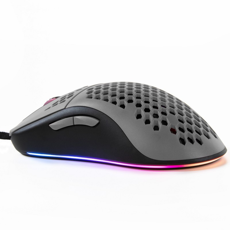 Игровая мышь Arozzi FAVO с RGB подсветкой чёрная/серая