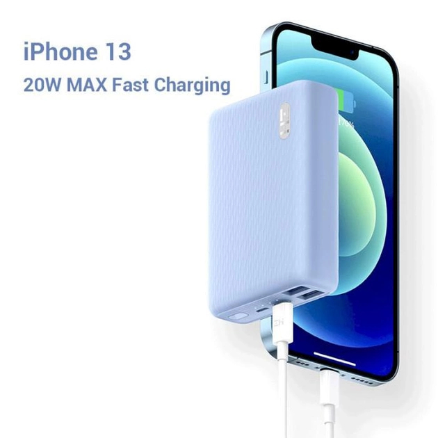 Внешний аккумулятор ZMI Mini Power Bank 22.5W 10000 мАч голубой