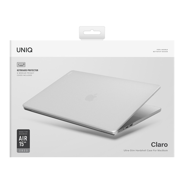 Чехол Uniq HUSK Pro Claro для MacBook Air 15" (M2 / M3, 2023) матовый прозрачный