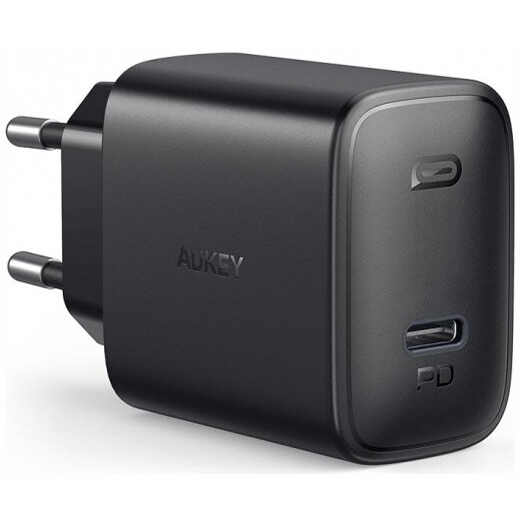 Сетевое зарядное устройство Aukey Swift PD 20W USB-C чёрное (PA-F1S)