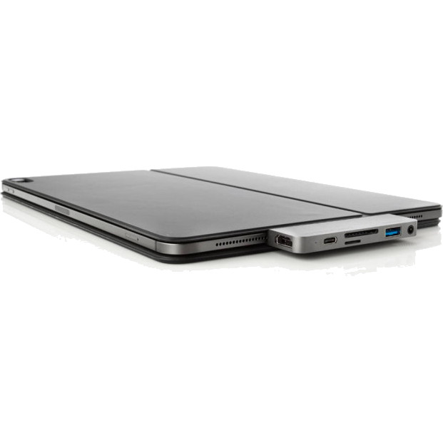 USB-хаб HyperDrive 6-in-1 USB-C Hub для iPad Pro серебристый (HD319-SILVER) без переходника