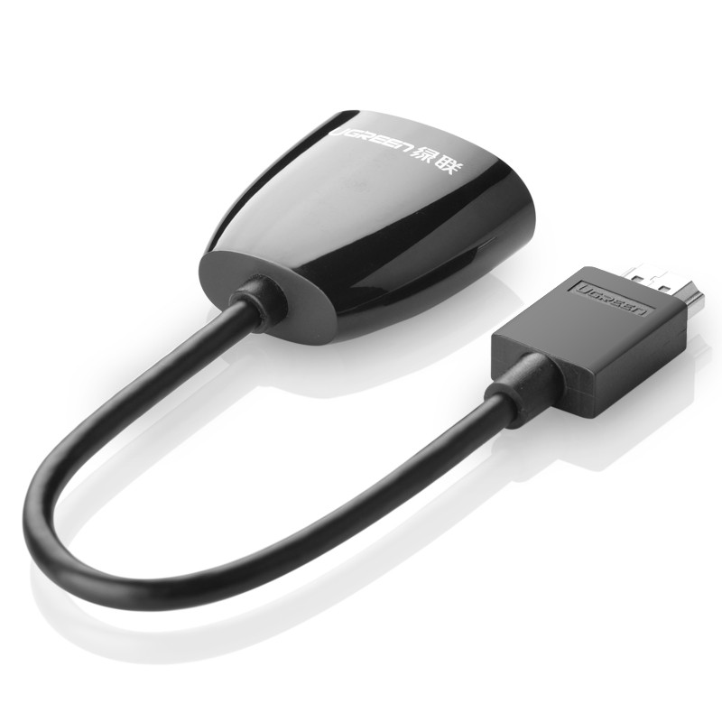 Переходник UGREEN MM105 (18 см) HDMI to VGA Converter without Audio чёрный (40253)