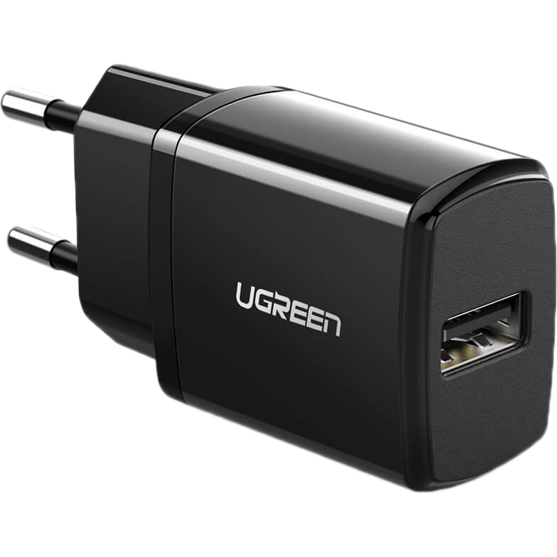 Сетевое зарядное устройство UGREEN ED011 (50459) USB-A Wall Charger One Port чёрное