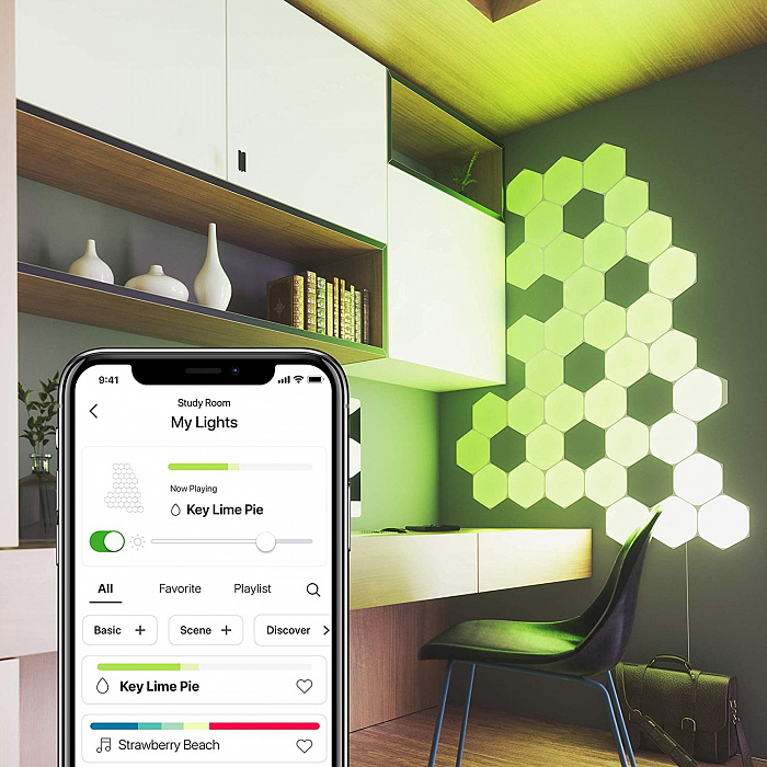Умная система освещения Nanoleaf Shapes Hexagon Starter Kits 5 панелей (NL42-5002HX-5PK)