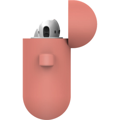 Чехол LAB.C Silicone Capsule 2in1 для Airpods коралловый Coral