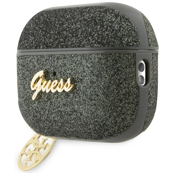 Чехол CG Mobile Guess Glitter Flakes 4G Charm для AirPods Pro 2 (2022) зелёный