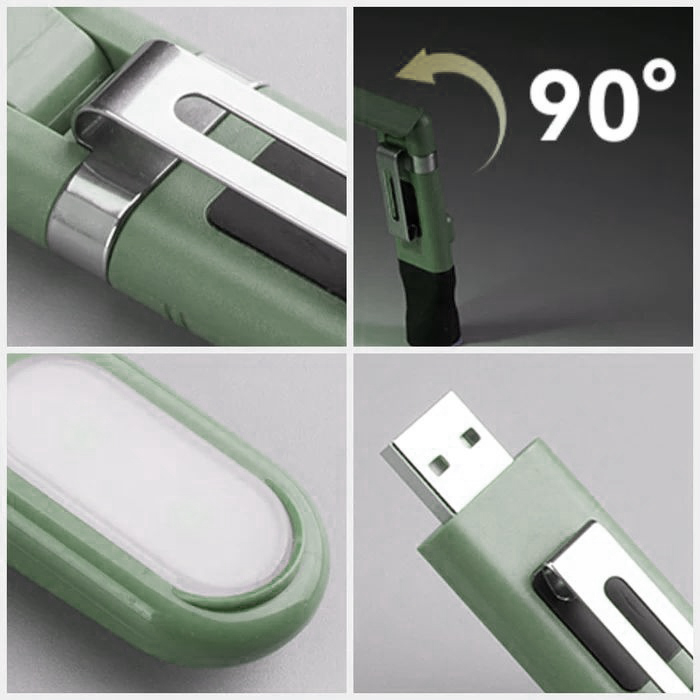 Светильник портативный складной Sunree Sensor Bait Light 55 лм, 450мАч, IPX4, до 40 часов работы зелёный