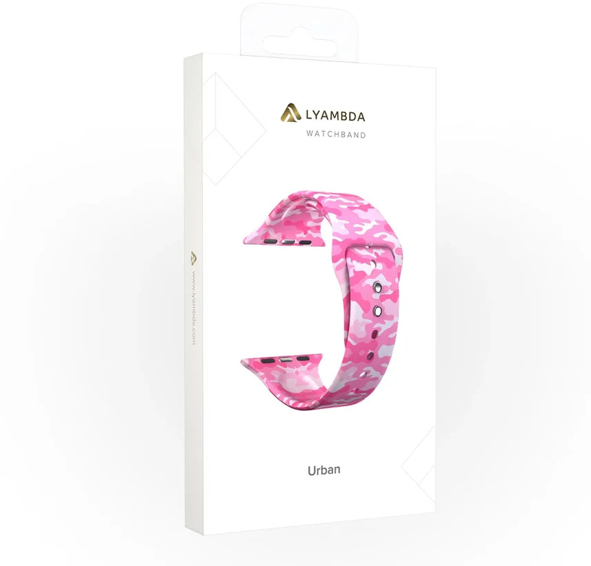 Силиконовый ремешок LYAMBDA URBAN для Apple Watch 38/40 мм Military Pink (DSJ-10-109A-40)