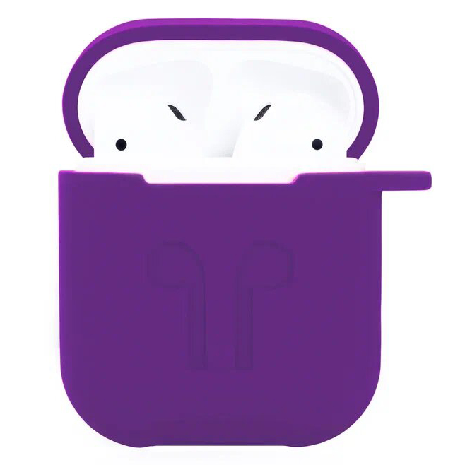 Чехол Guardi Soft Touch Protective Case для Airpods 1/2 фиолетовый