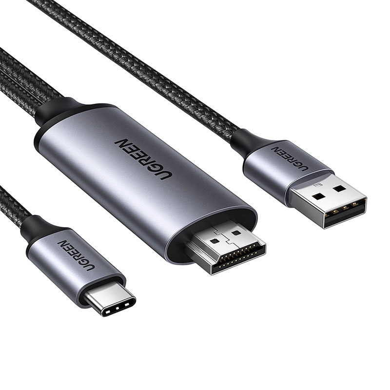 Кабель UGREEN CM773 (35984A) HDMI - Type-C 4K 60Hz 2м чёрный