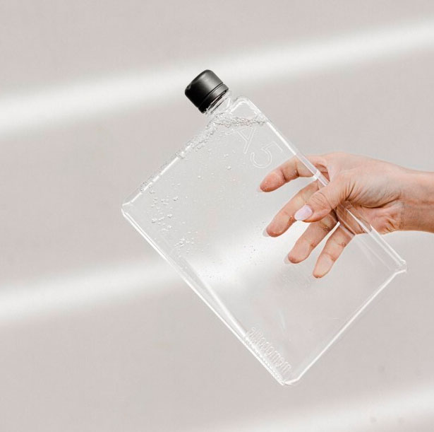 Бутылка Memobottle A5 для напитков прозрачная