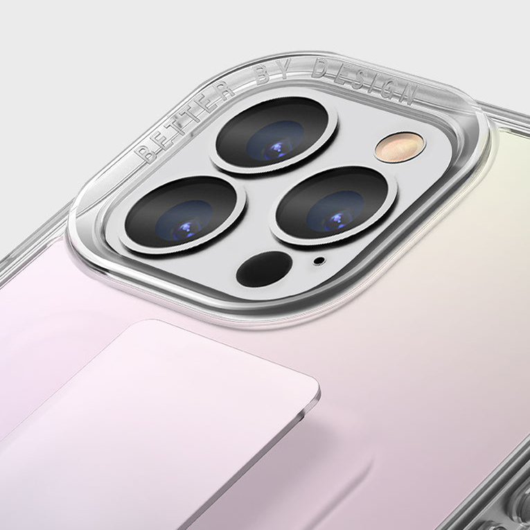 Чехол Uniq Heldro + Band для iPhone 13 Pro Max радужный (Iridescent)
