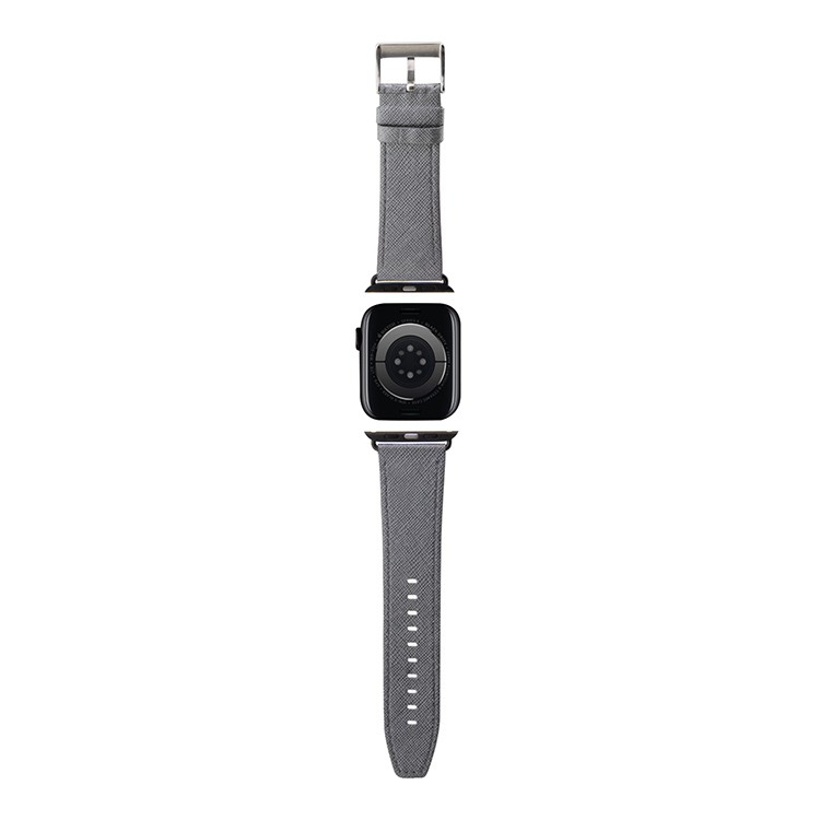 Ремешок CG Mobile Lagerfeld PU Saffiano Monogram для Apple Watch 42/44/45 мм серебристый