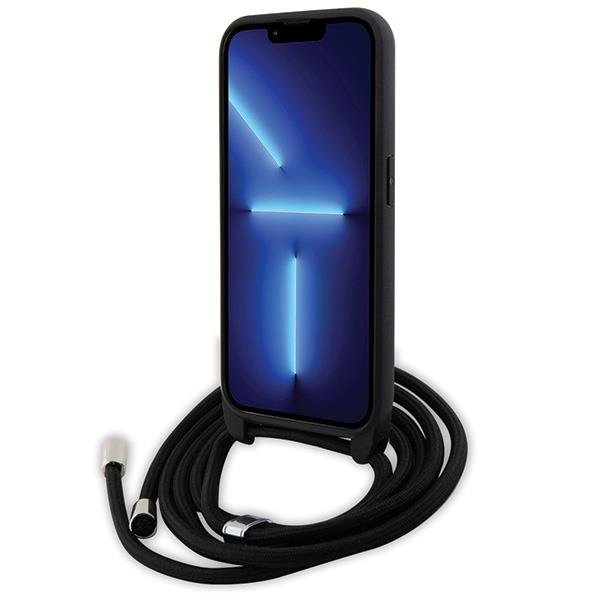 Чехол CG Mobile Lagerfeld Crossbody Saffiano для iPhone 15 Pro чёрный