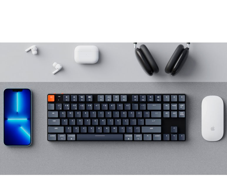 Беспроводная ультратонкая клавиатура Keychron K1SE TKL, RGB подсветка, Red Switch