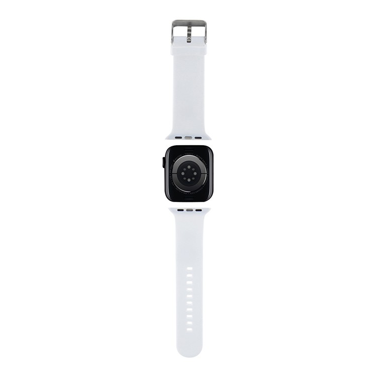 Ремешок CG Mobile Lagerfeld 3D Rubber NFT Karl & Choupette Heads для Apple Watch 38/40/41 мм белый