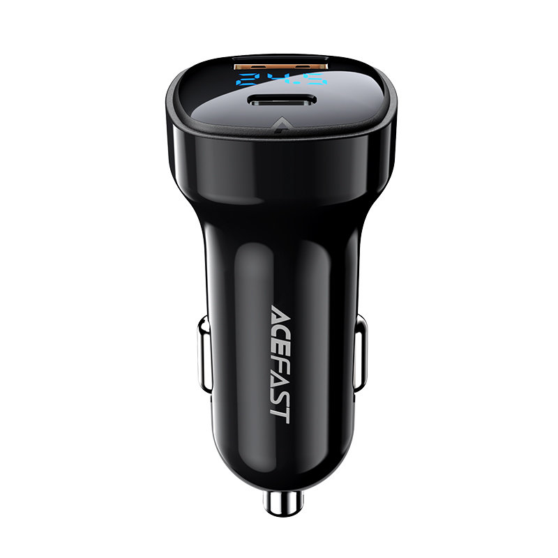 Автомобильное зарядное устройство Acefast B4 66W USB-C + USB-A Car Charger (AF-B4-BK)