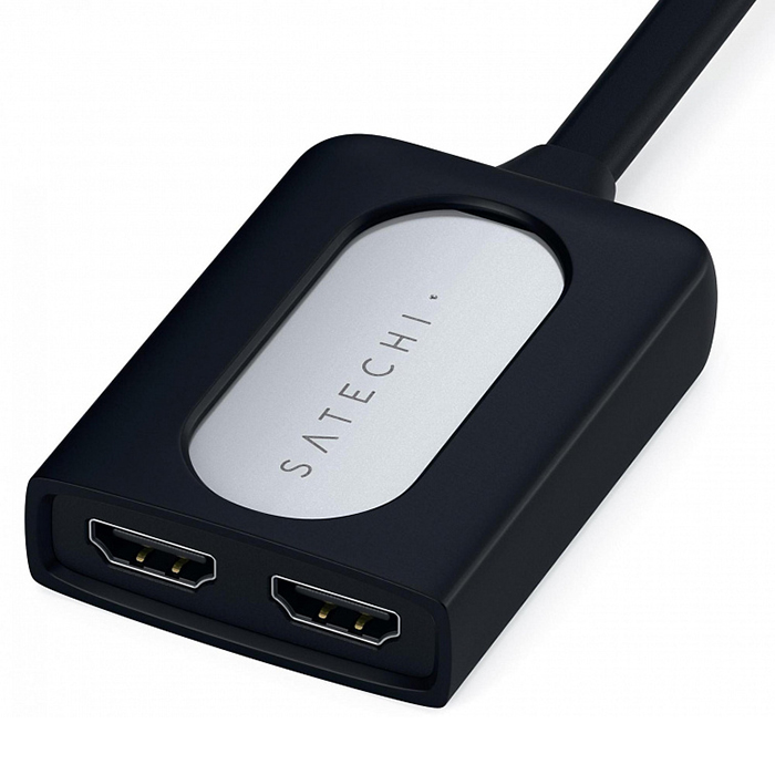 Переходник Satechi Type-C Dual HDMI Adapter (ST-TCDHAS) серебристый