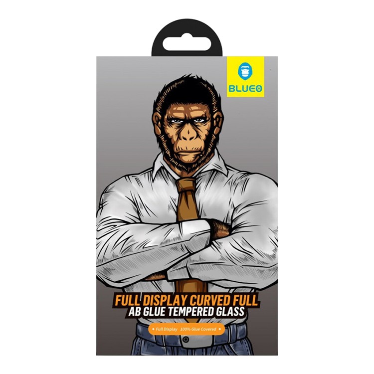 Защитное стекло BlueO 2.5D Corning Gorilla Full Glue Anti-Static для iPhone 13 Pro Max чёрное (PBK1-6.7(21))